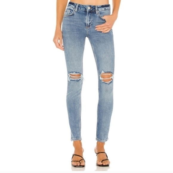 Anine Bing Gabe Mid Rise Ankle Skinny Jeans 28 NWT - Picture 4 of 11